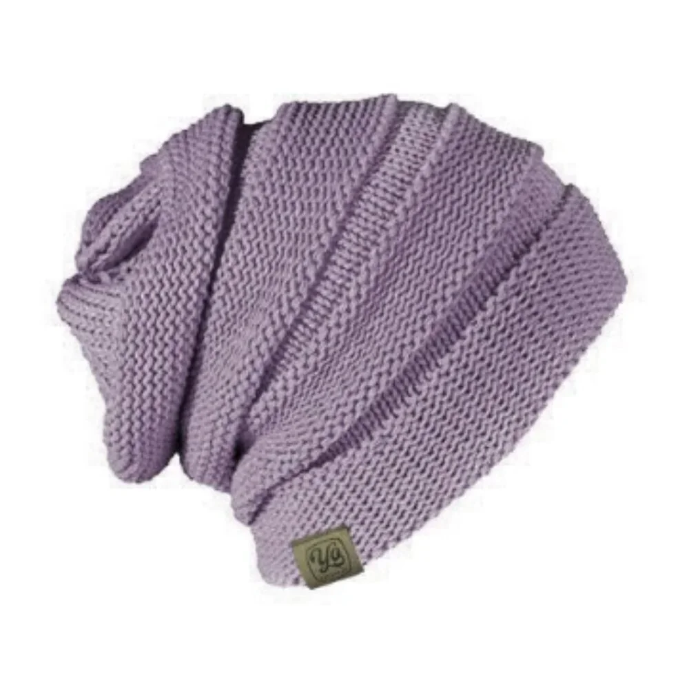 Yo Colorado Women's Drift Slouch Beanie Hat NWT Purple Lavender Winter Ski Snow